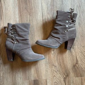 Clark’s high heel short boots